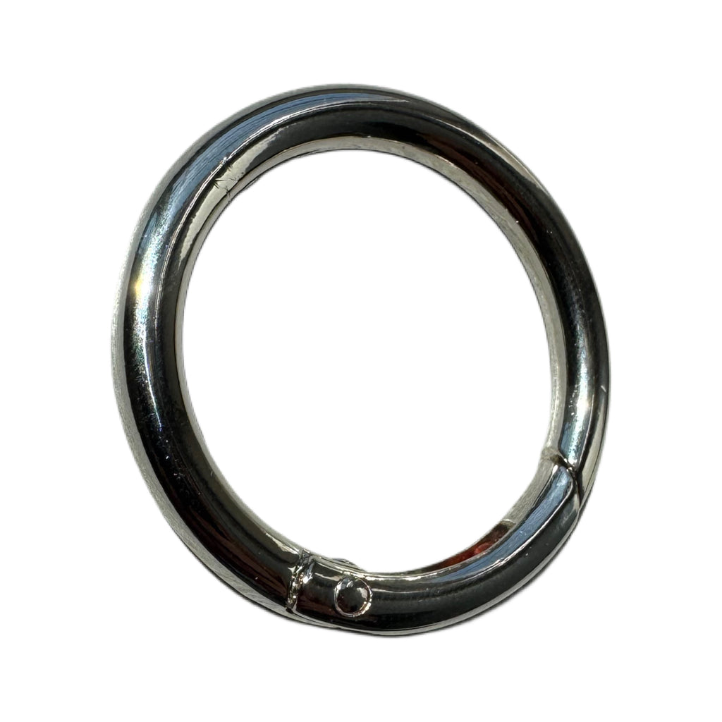 Sleek circular metal carabiner keyring — Lamamarka EDC