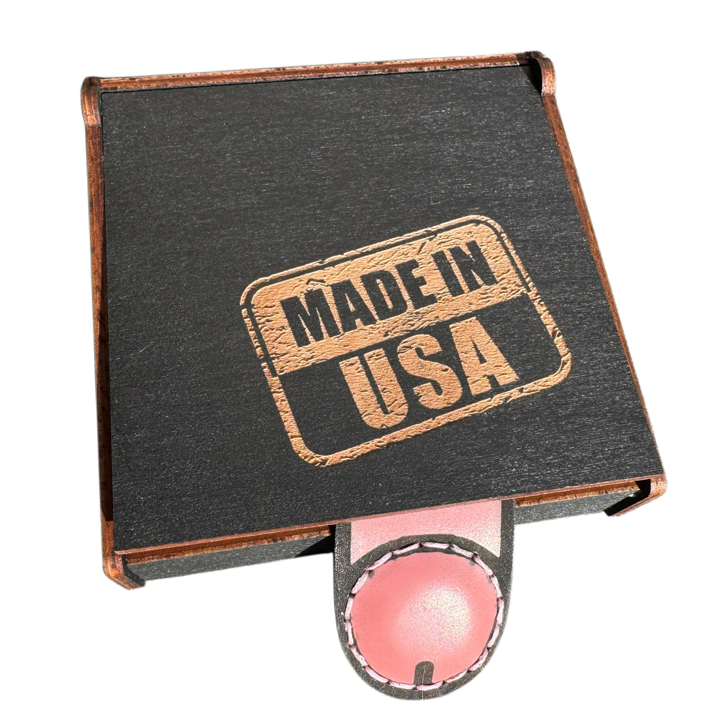 Please Wash Your Hands XL Leather Money Clip | Gag Gift for Him