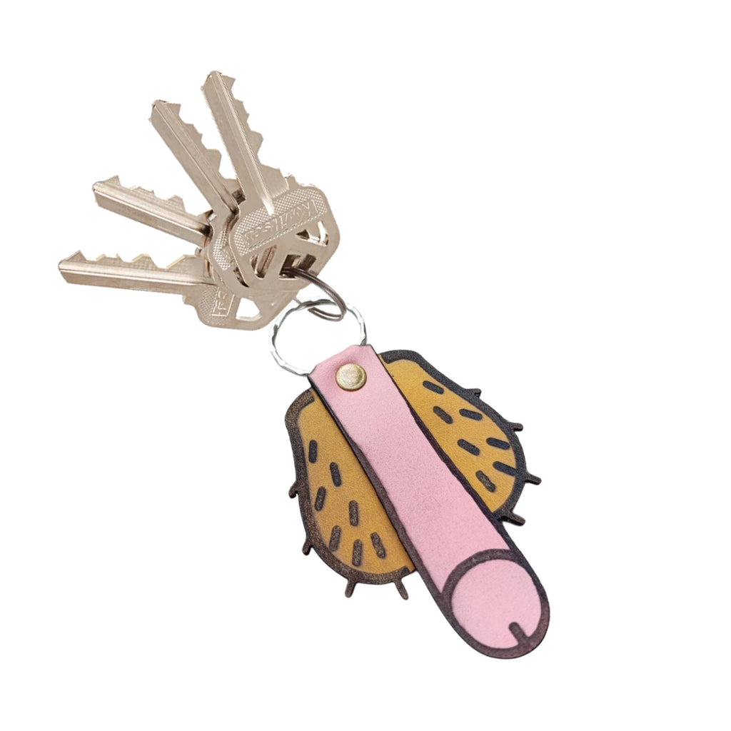 Heavy-Duty handcrafted leather keychain — Lamamarka