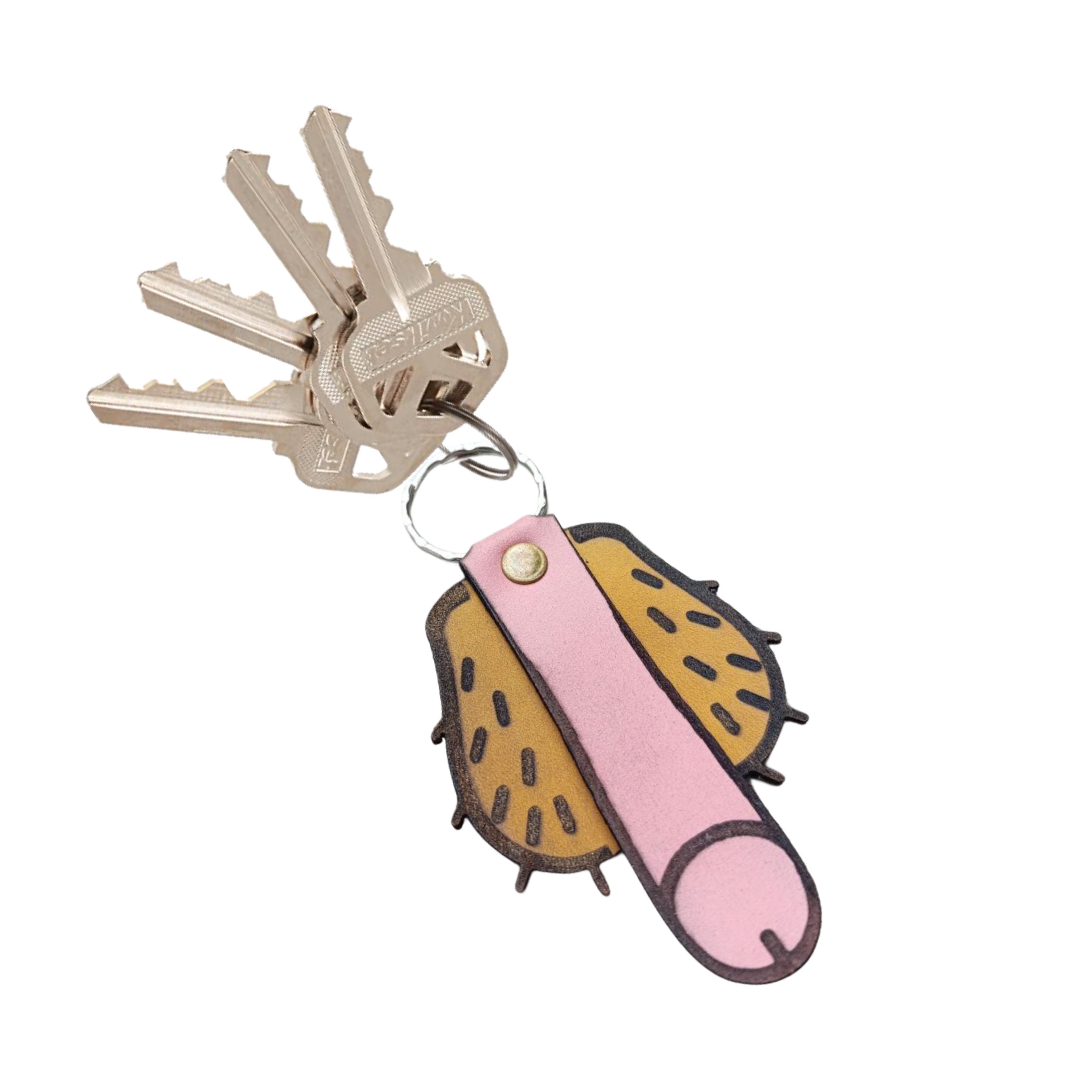 Heavy-Duty handcrafted leather keychain — Lamamarka