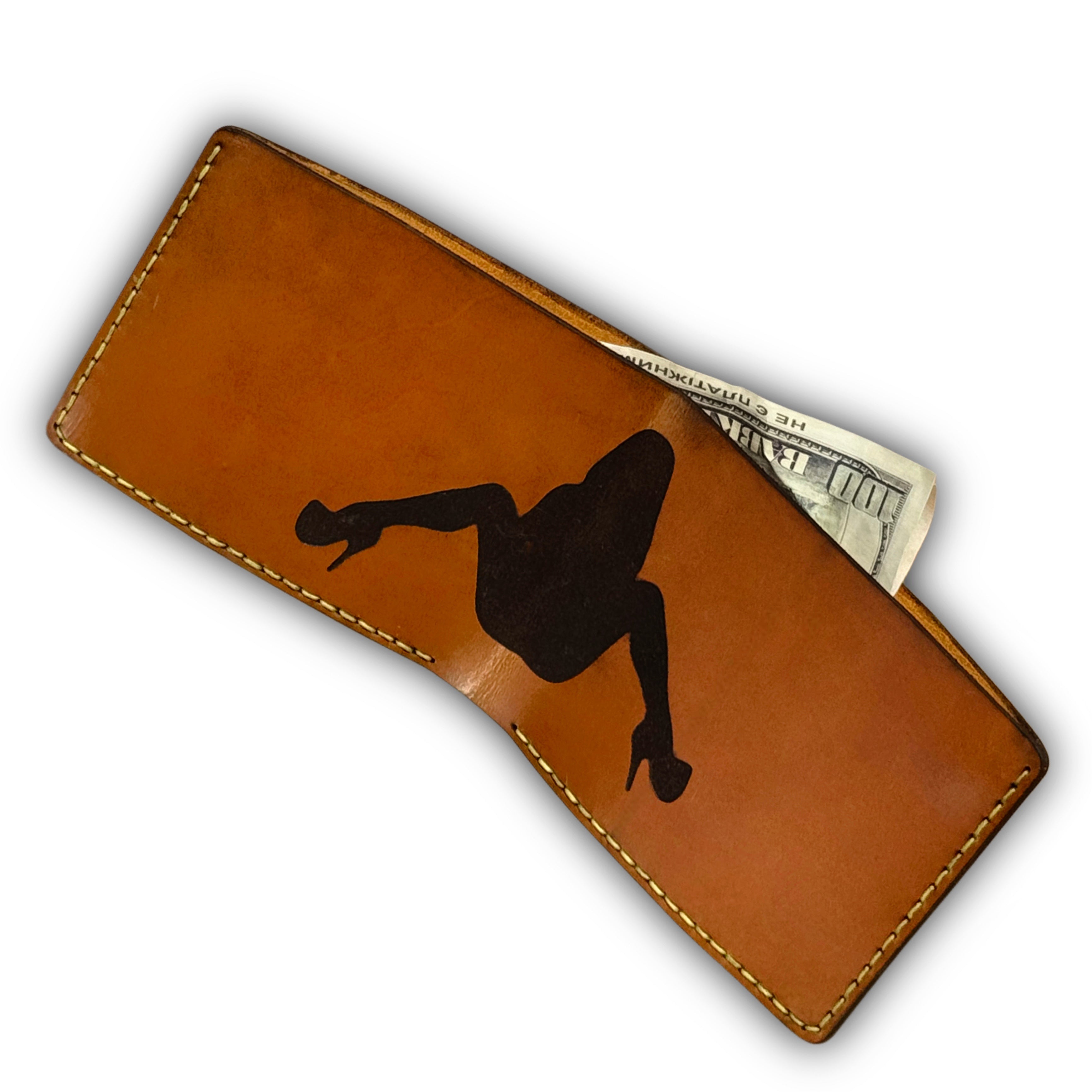 Statement Leather Bifold Wallet, handcrafted by Lamamarka