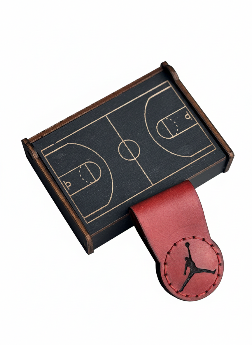 Leather Magnetic Money Clip with Gift Box