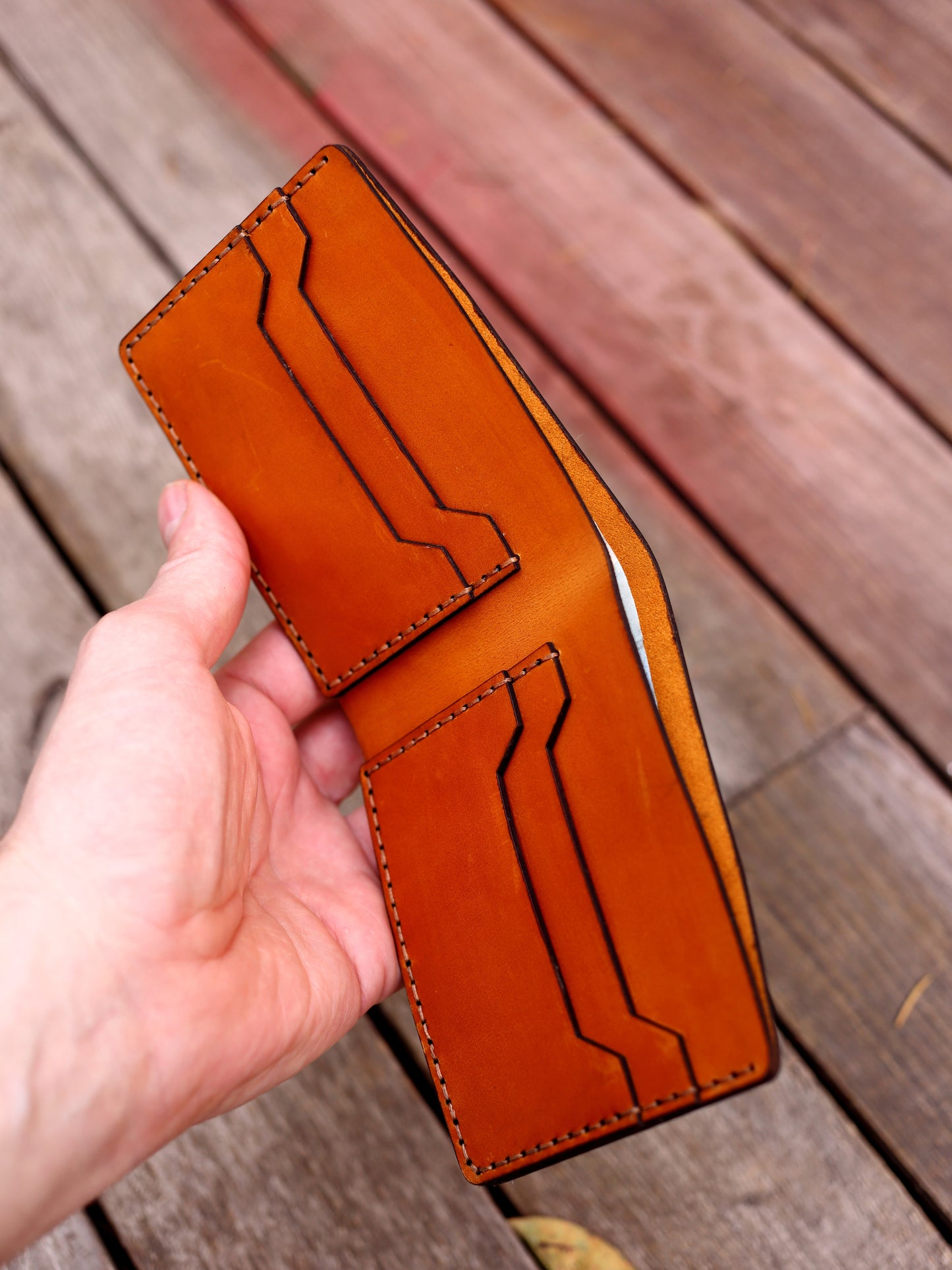 Personalized US Marine Corps Leather Wallet | Engraved EGA Emblem