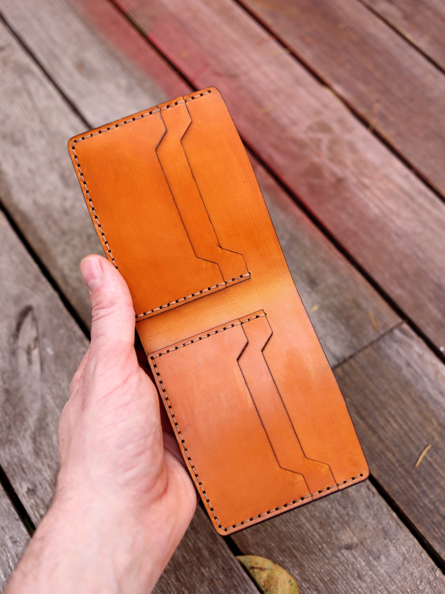 Personalized US Marine Corps Leather Wallet | Engraved EGA Emblem