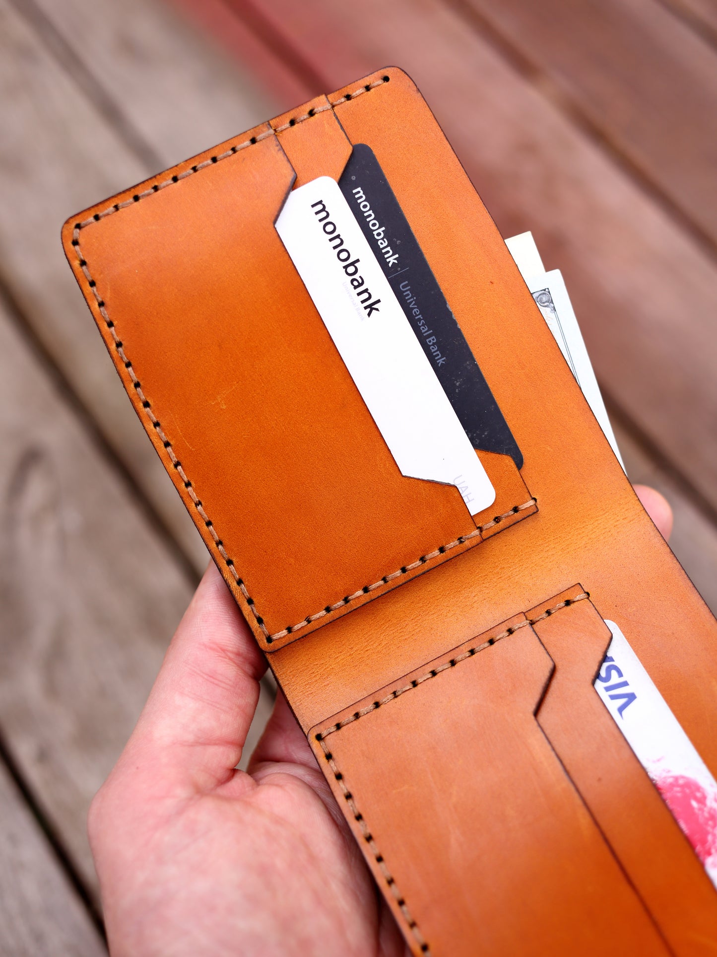 Personalized US Marine Corps Leather Wallet | Engraved EGA Emblem