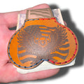 American Eagle Leather Money Clip | Patriotic USA Flag Cash Holder