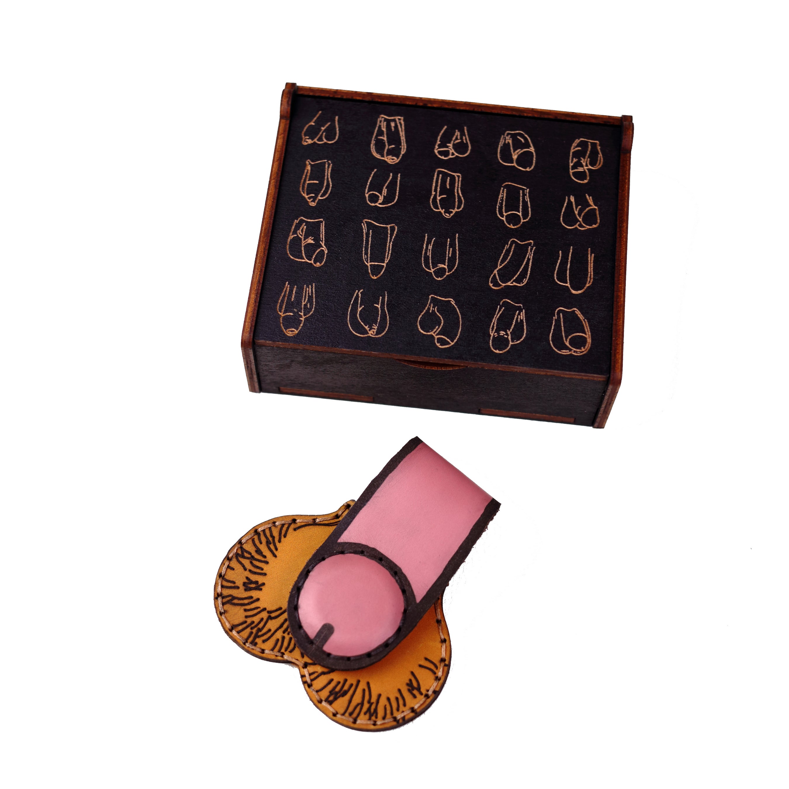 Cheeky Rocket Wooden Gift Box | Handcrafted Secret Box for Money Clip