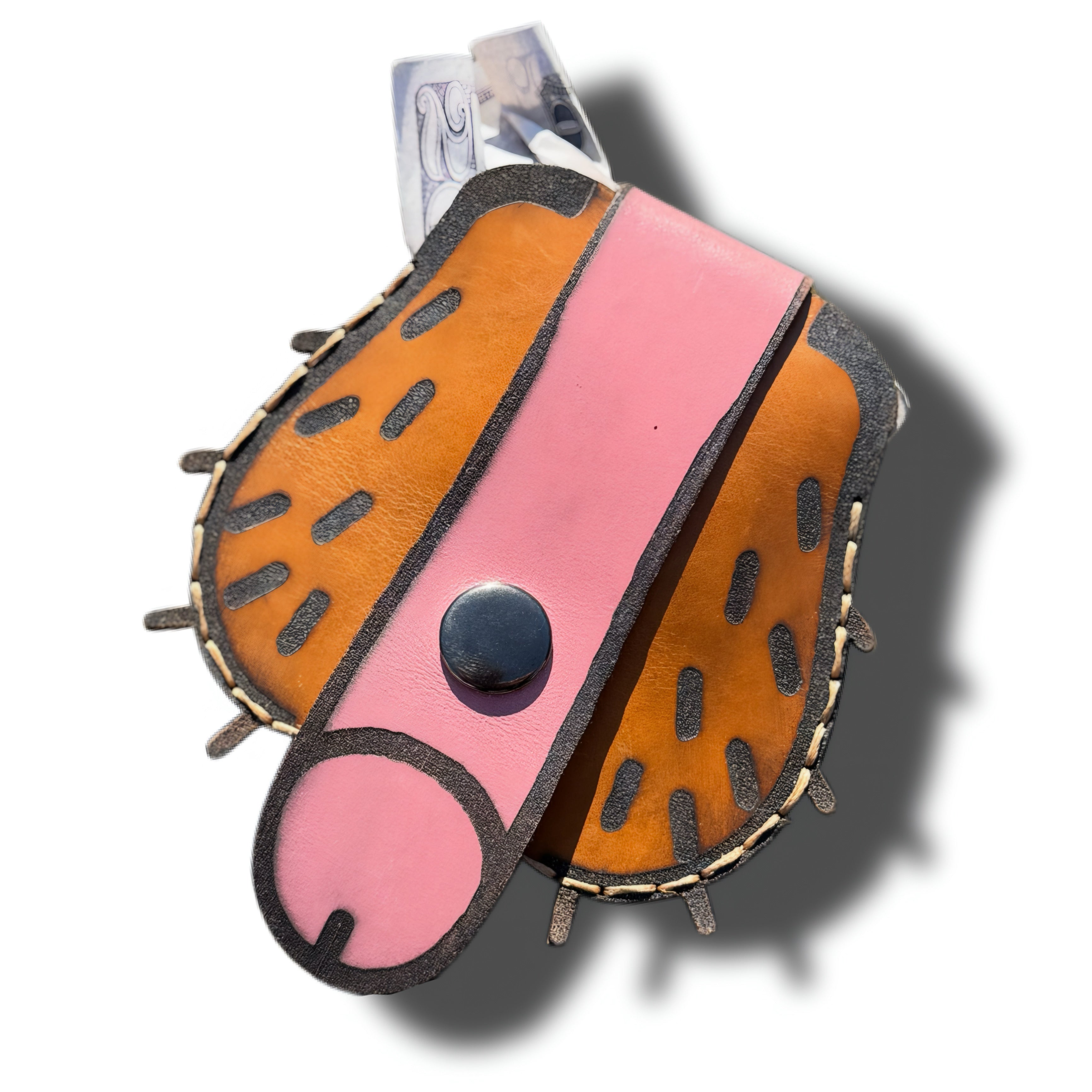 Beetle Leather Belt Pouch  |  Handmade Coin Purse & Cash Clip