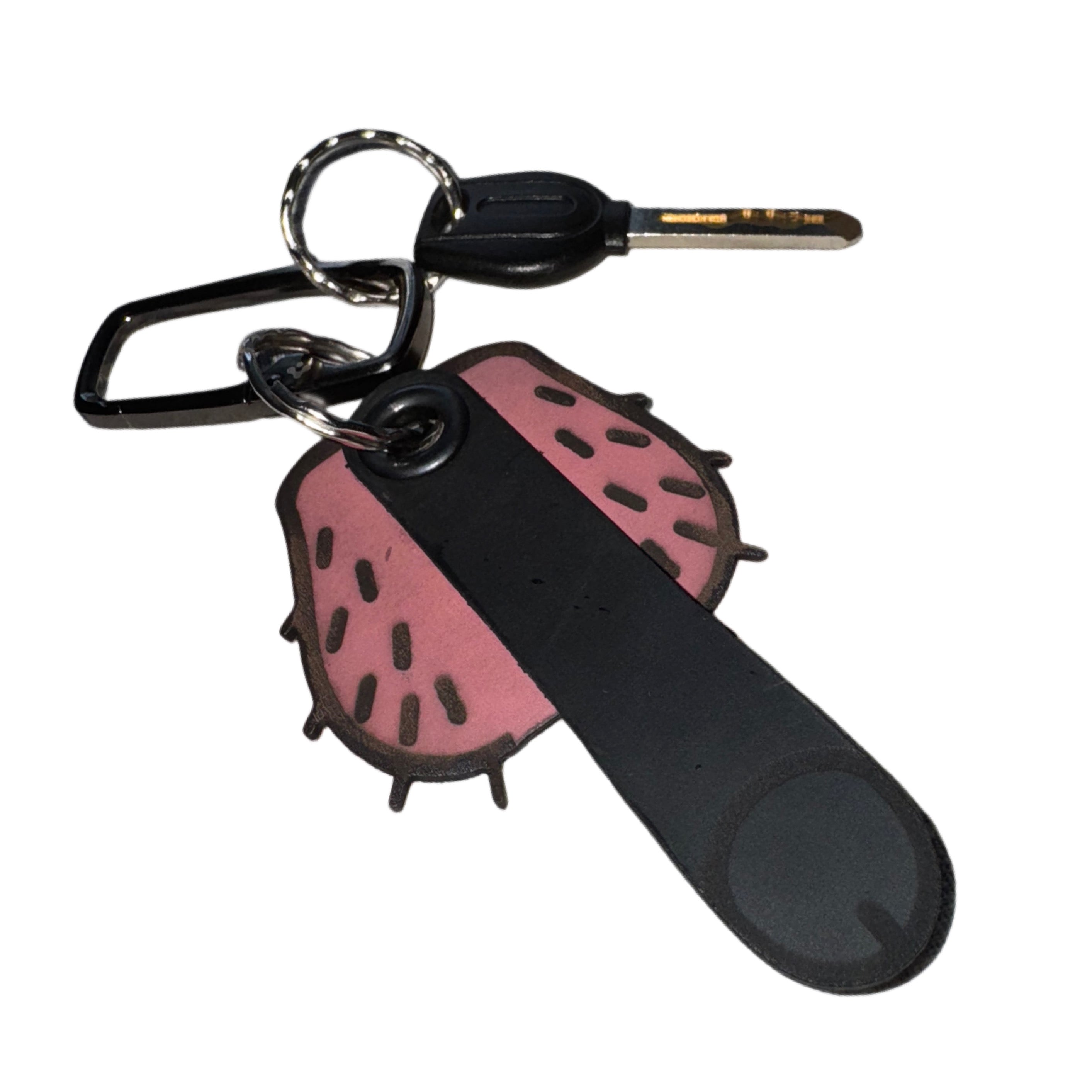 Bold Leather Keychain | Pink, Brown, Black Colors – lamamarka