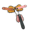 Bold Leather Keychain (Pink / Brown / Black)