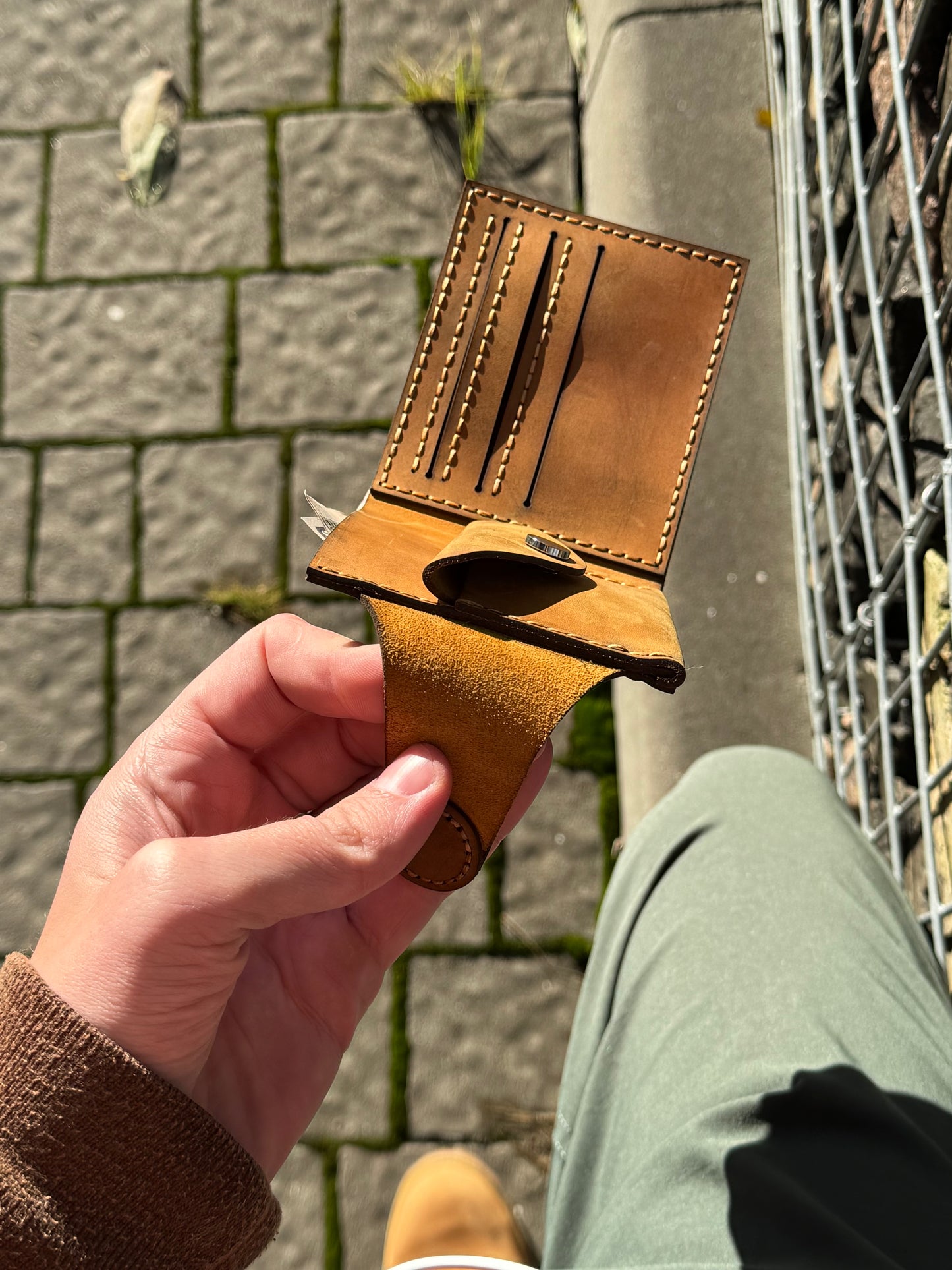 The "Hundred Dollar Bill" Leather Wallet