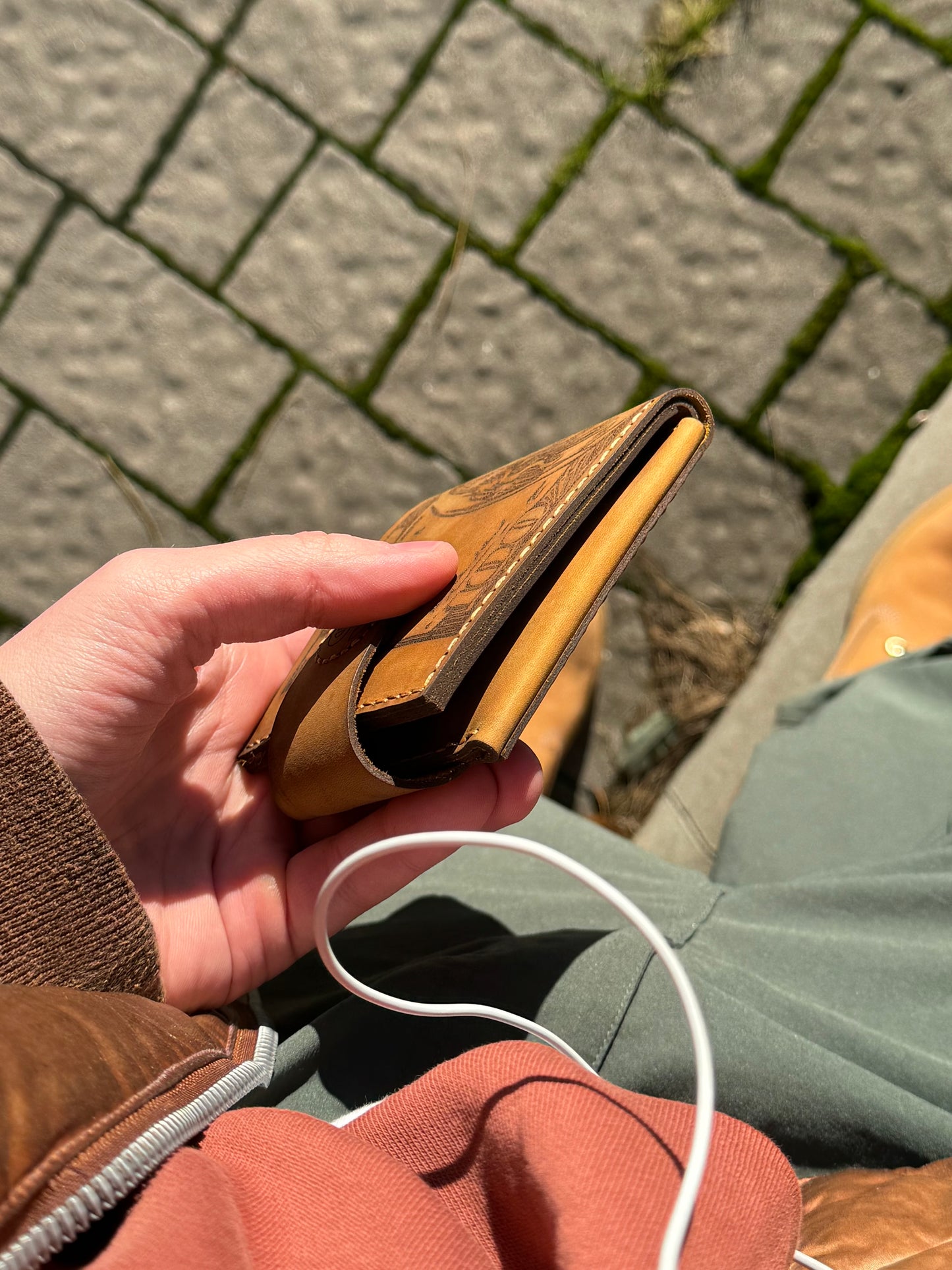 The "Hundred Dollar Bill" Leather Wallet