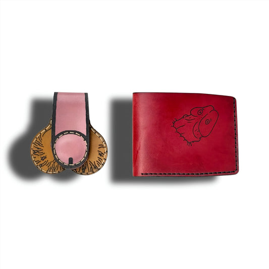 Heavy-Duty Wallet & Magnet Clip Set | Handcrafted Leather Gift Set for Men