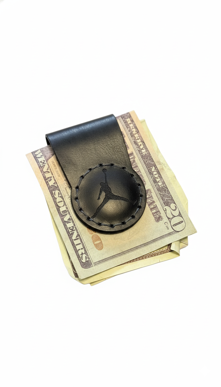 Custom Leather Air Money Clip