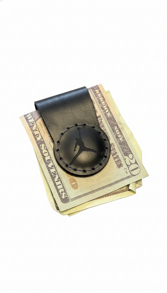 Custom Leather Air Money Clip