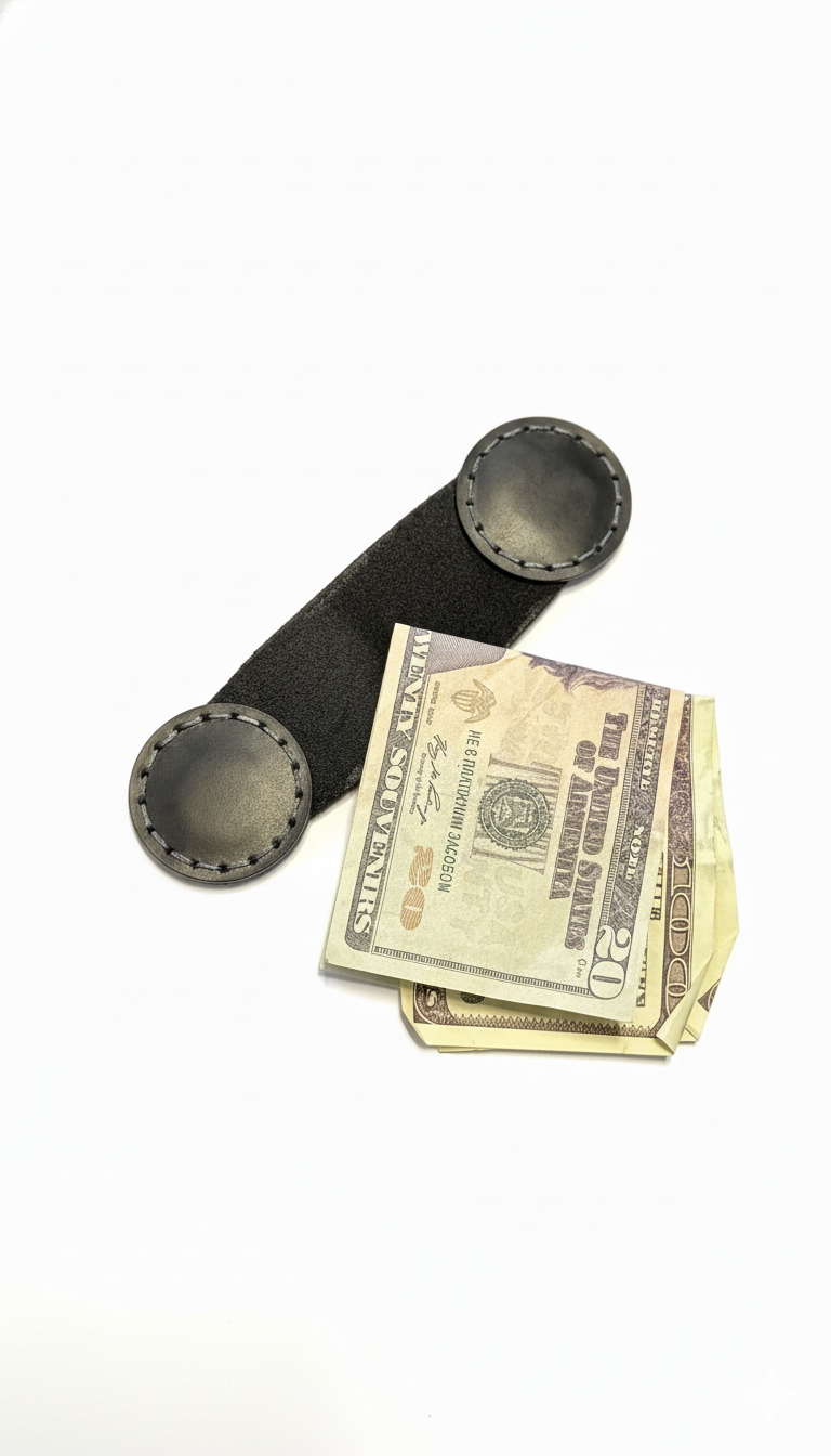 Custom Leather Air Money Clip