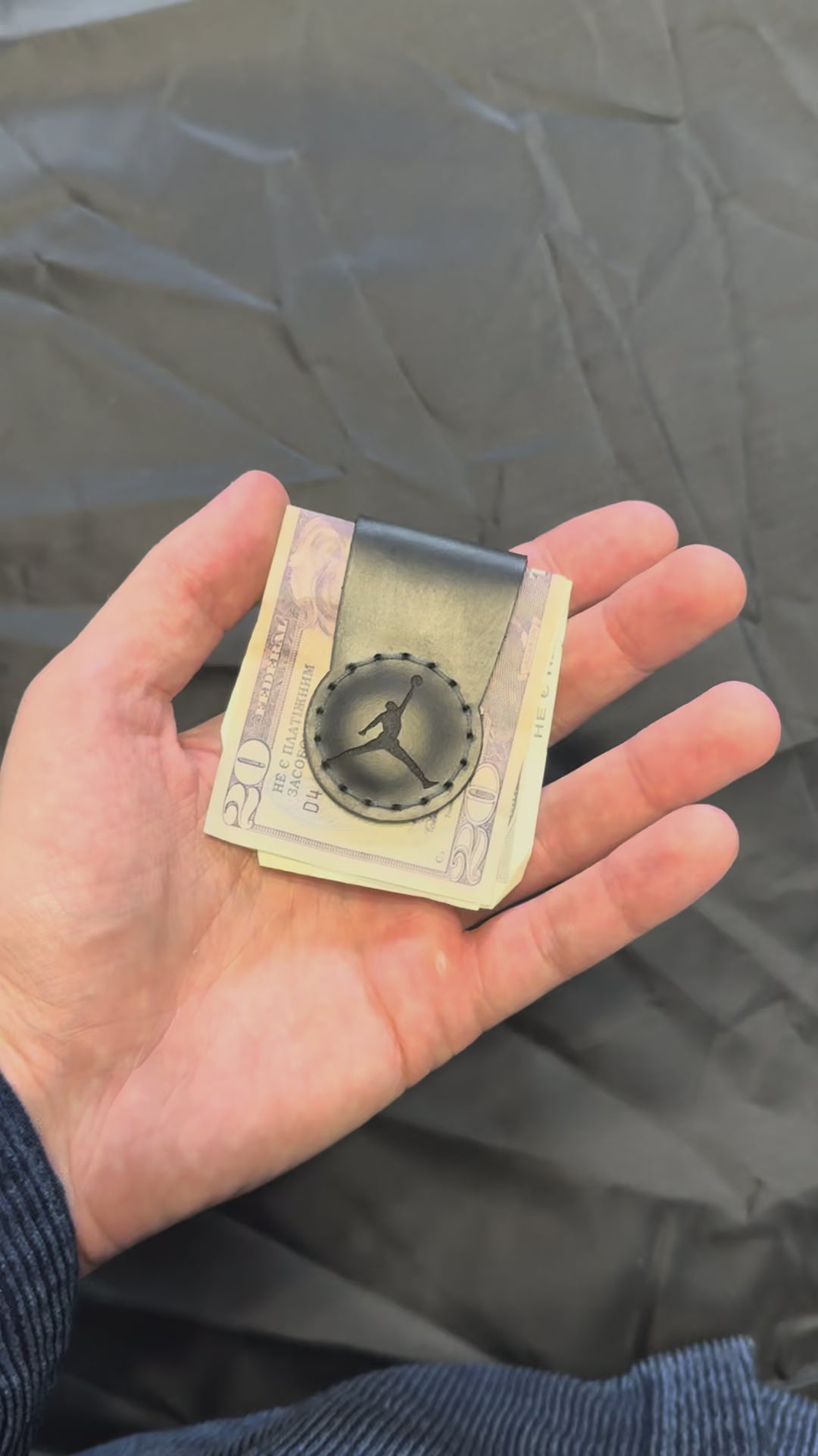 Custom Leather Magnetic Money Clip