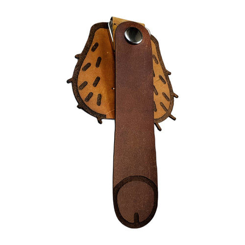 Black Heavy-Duty leather belt carabiner — Lamamarka
